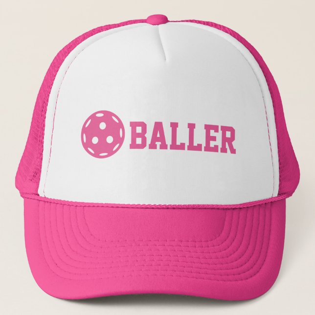 Casquette Pickle baller Funny Pickleball Texte personnalisé (Devant)