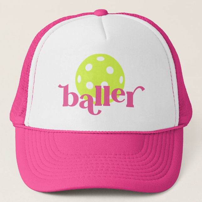 Casquette PIckle Baller Funny rose (Devant)