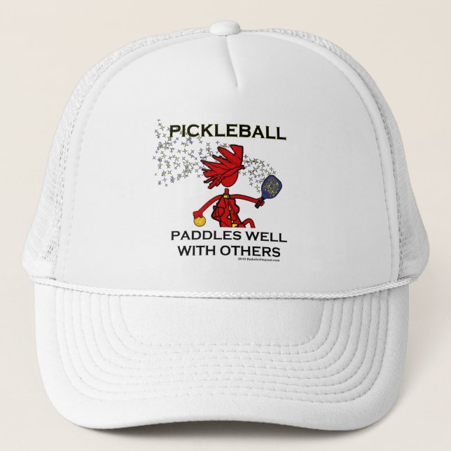 Casquette Pickleball barbote bien avec d'autres (Devant)