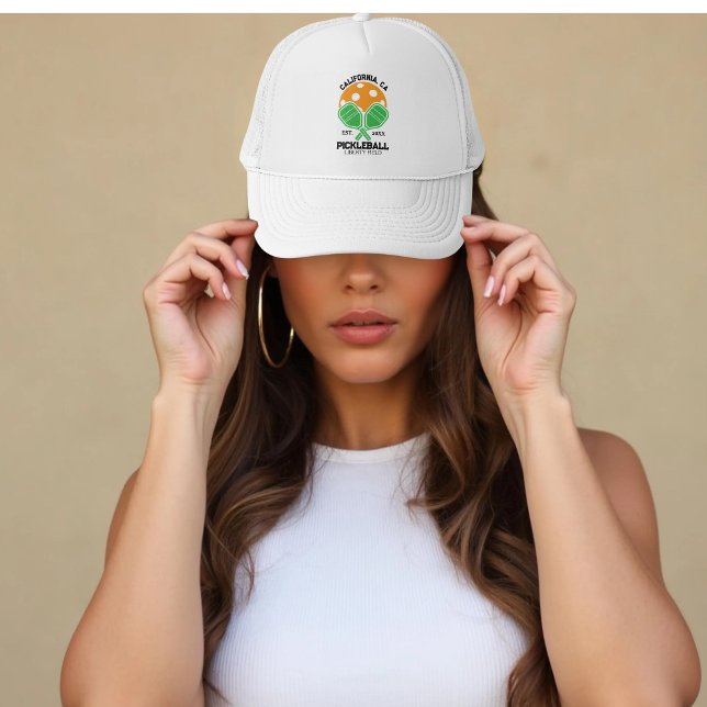 Casquette Pickleball Club Custom Paddle & Ball (Créateur téléchargé)