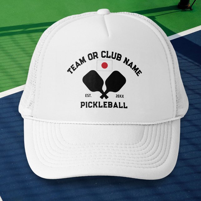 Casquette Pickleball Club Team Japan Japanese Flag Custom (Créateur téléchargé)