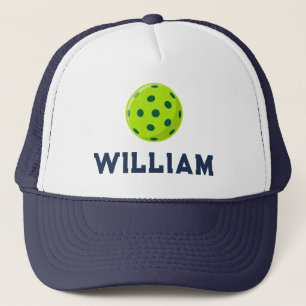 Casquette Pickleball Nom personnalisé, Texte, Monogramme D