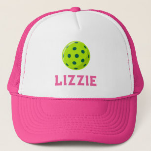 Casquette Pickleball Nom personnalisé, Texte, Monogramme D