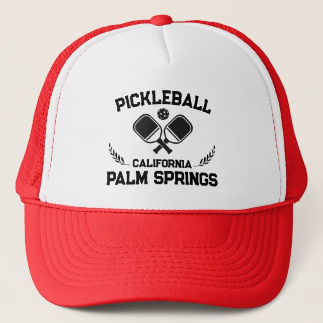 Casquette Pickleball Palm Springs Californie US Custom (Devant)