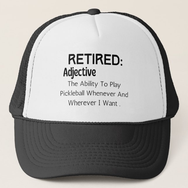 Casquette Pickleball Retirement Funny Retirement Gift  (Devant)