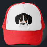 Casquette Piebald Dachshund Cute Chien<br><div class="desc">Le casquette parfait des amoureux de Piebald. Dessin de style très mignon d'un Piebald Dachshund noir,  tan & blanc. Fait un grand cadeau pour les adeptes de chiens plus vierges. La taille Unisex convient à la plupart des ados et des adultes.</div>
