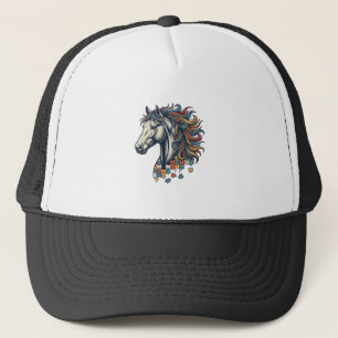 Casquette Pièce de puzzle de cheval coloré T-Shirt gravure v