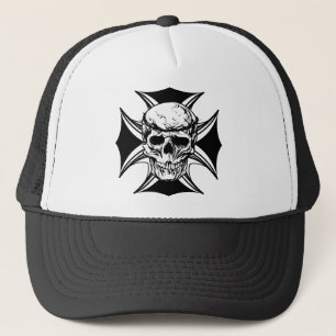 Casquette Pièce d'illustration de croix de couronne d'épine