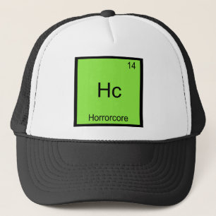 Casquette Pièce en t drôle de symbole d'élément de chimie de