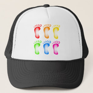 Casquette Pieds colorés