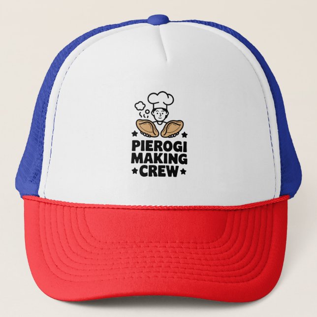 Casquette Pierogi Making Crew - Fun Chef Design (Devant)