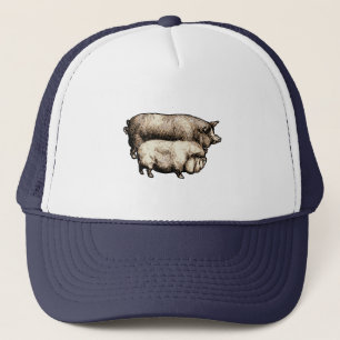 Casquette Pig Farm Pays Antique Illustration Art
