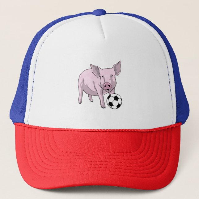 Casquette Pig Soccer joueur Soccer (Devant)