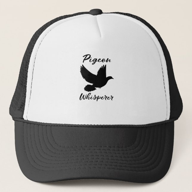 Casquette Pigeon Whisperer pour un amoureux des oiseaux (Devant)
