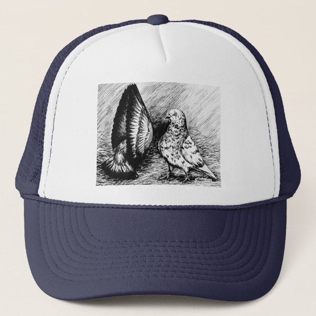 Casquette Pigeons de rouleau de salon (Devant)