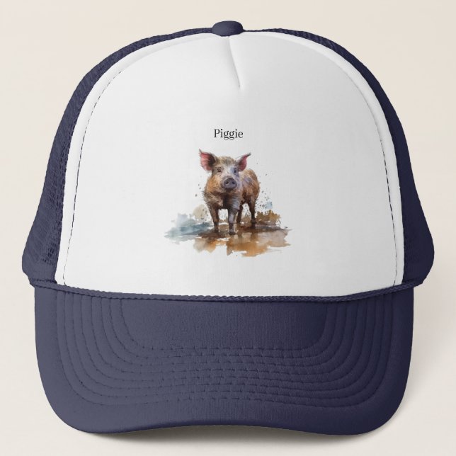 Casquette Piglet en jeu, personnalisation (Devant)