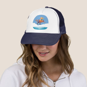 Casquette Pilote d'avion animal de dessin animé mignon Chape