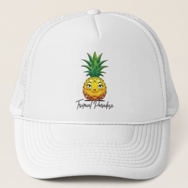 Casquette Pineapple Paradise Tropical Graphic (Devant)