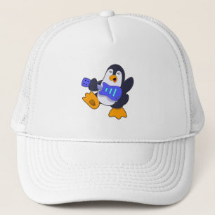 Casquette Pingouin à Musique avec Guitare
