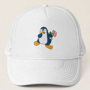 Casquette Pingouin avec fleur de rosa