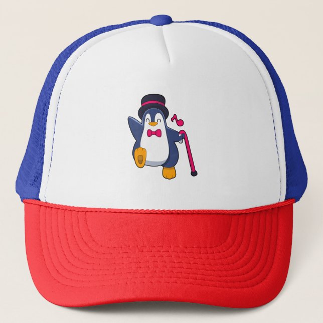 Casquette Pingouin en Groom avec Cravate (Devant)