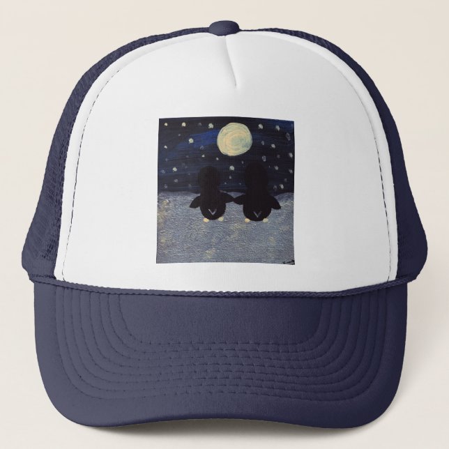 Casquette Pingouin par lumière lune (Devant)