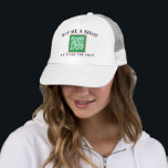 Casquette Pink and Green Bride Bachelorette Party QR paiemen<br><div class="desc">Une façon beaucoup plus sûre de laisser des étrangers, des amis ou de la famille acheter la mariée à boire sur sa nuit de bachelorette, ce joli camionneur qui présente du texte modifiable et un code QR scannable mis en place avec une option de paiement sur mesure. Un cadre preppy...</div>