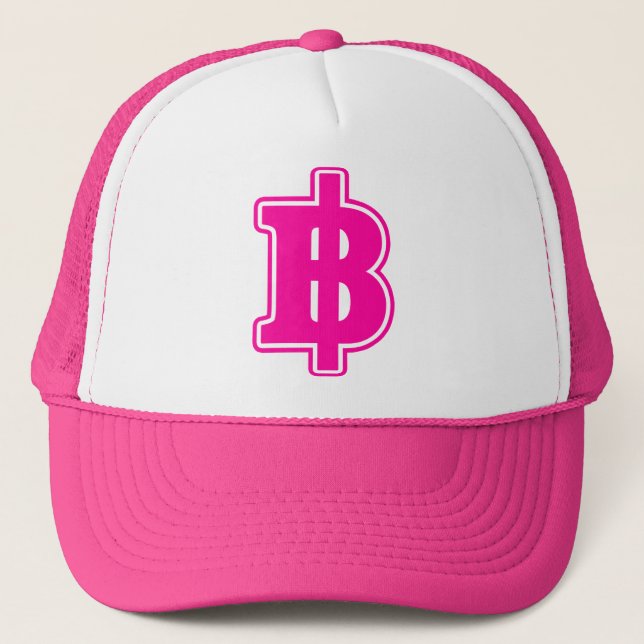 Casquette PINK BAHT SIGNER ฿ Thai Devise ฿ (Devant)