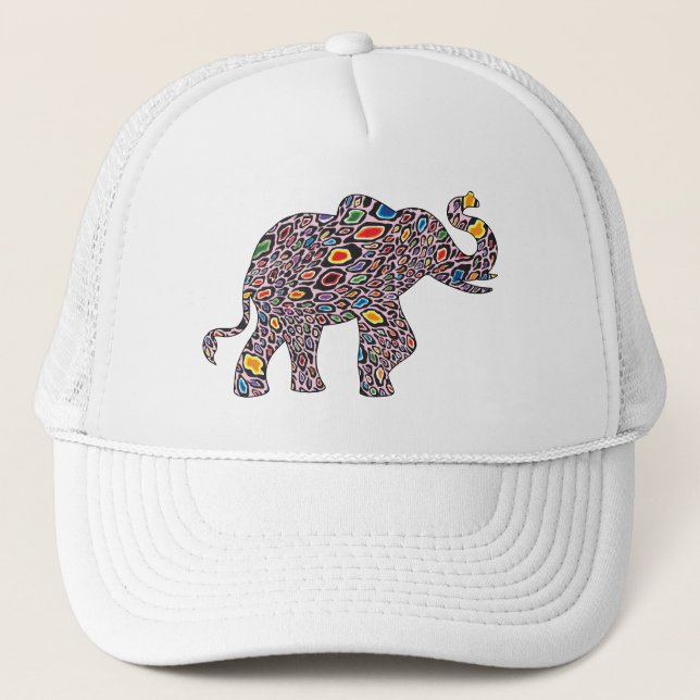 Casquette Pink-Cheetah-Elephant (Devant)