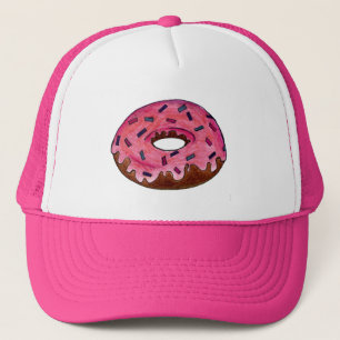 Casquette Pink Frosted Donut Doughnut arroser boulangerie Al