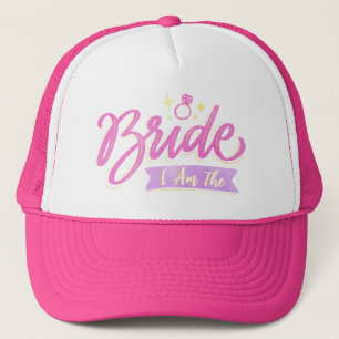 Casquette Pink I Am The Bride Bachelorette Groupe Party Cade