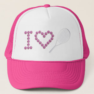 Casquette Pink moderne I Love Tennis