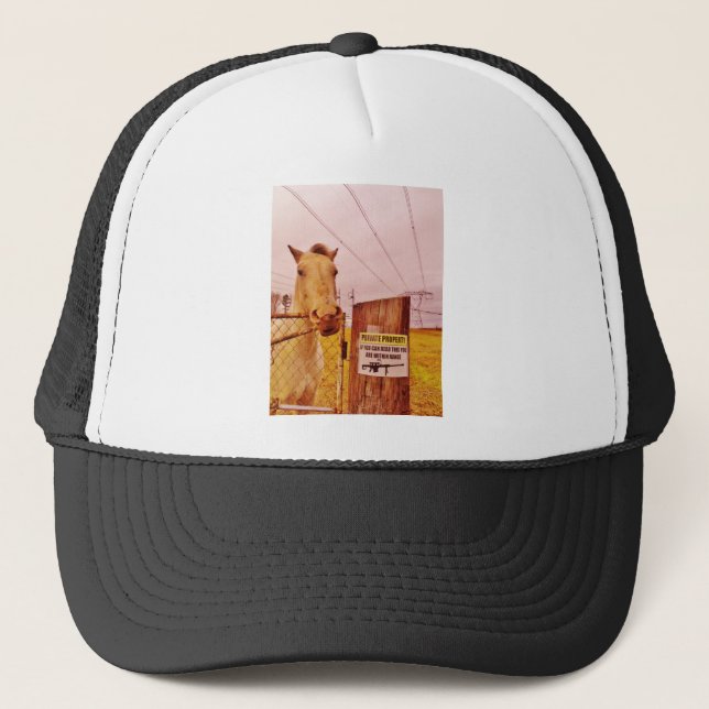 Casquette Pink Private Property Horse (Devant)
