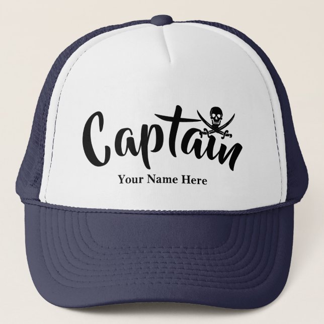 Casquette Pirate capittains jolly roger crâne (Devant)