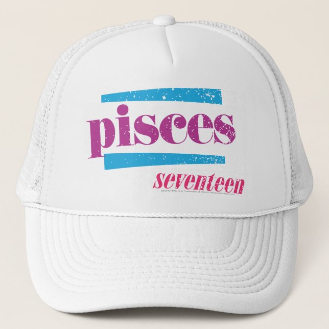 Casquette Pisces violet (Devant)