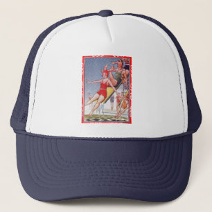 Casquette Piscine Fête Nage Vintage Été
