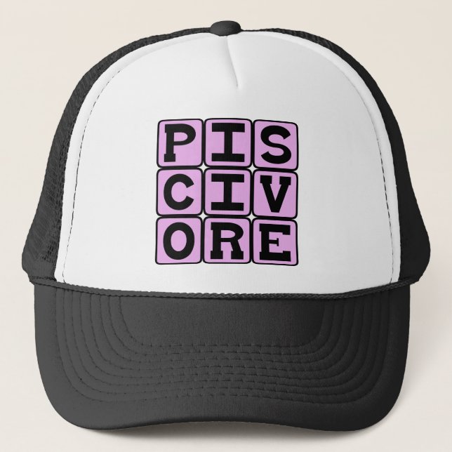 Casquette Piscivore, Poisson (Devant)
