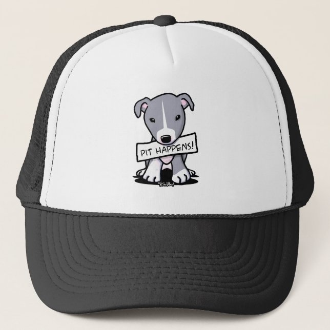 Casquette Pit Arrive Pit Bull Dog Art (Devant)