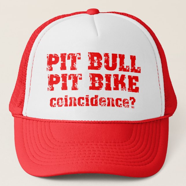 Casquette Pit Bull Dirt Bike Motocross Pit Bike Cap Hat (Devant)