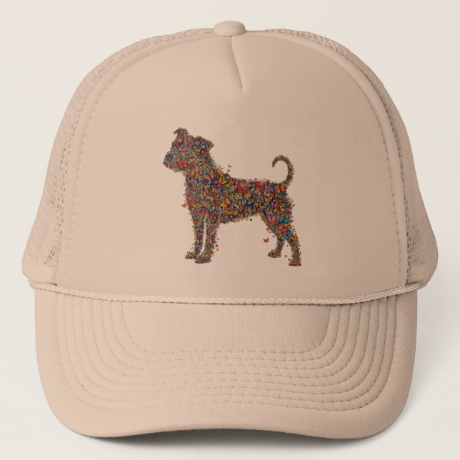 Casquette Pitbull Butterfly Silhouette Art | Bully Dog Lover (Devant)