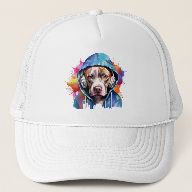 Casquette Pitbull musical (Devant)