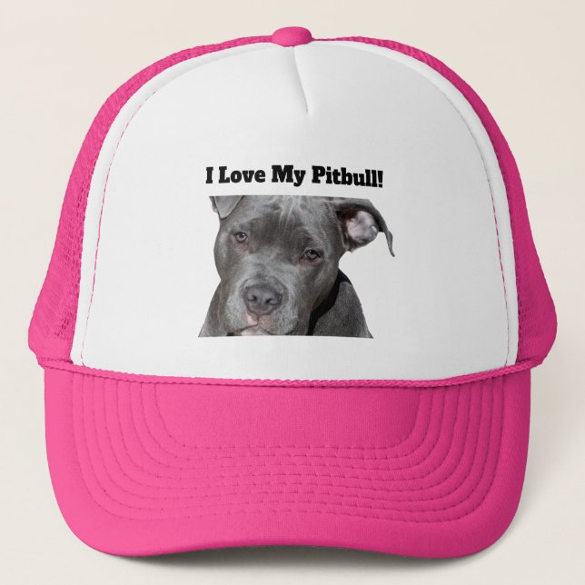Casquette Pitbull noir Editable (Devant)