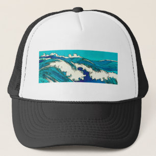 Casquette PixDezines konen uehara vagues océaniques, 上 原