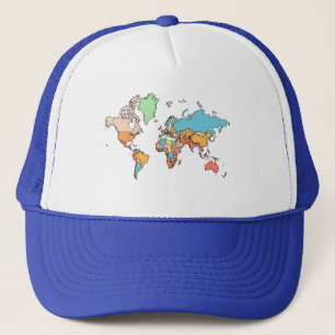 Casquette Pixel World Map - Retro Style 8 bits Design global