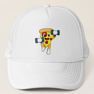 Casquette Pizza à Fitness avec Dumbbells