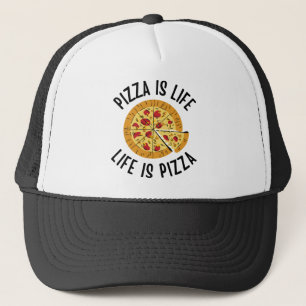 Casquette Pizza, c'est la vie, c'est la pizza, c'est drôle
