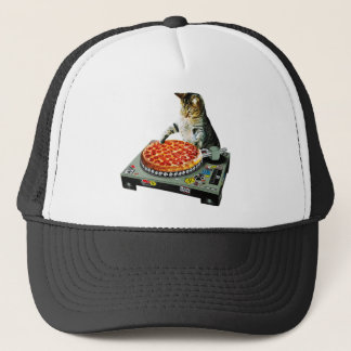 Casquette Pizza de chat du DJ de l'espace