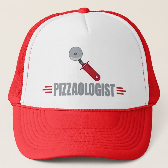 Casquette Pizza drôle (Devant)