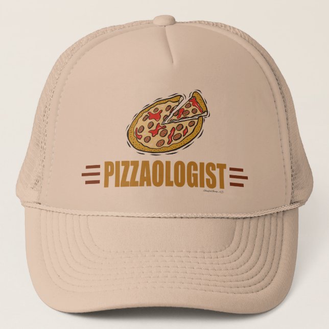 Casquette Pizza drôle (Devant)