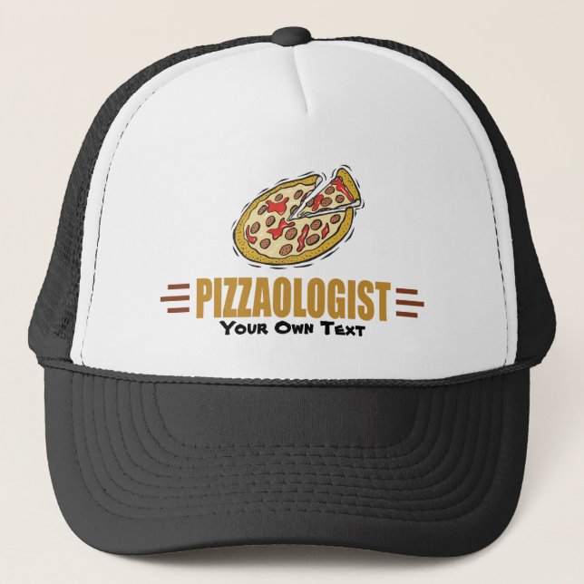 Casquette Pizza Drôle Personnalisez-Le ! Love Mange Pizza Pi (Devant)